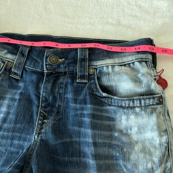 True Religion Ricky Relaxed Straight Distressed Shorts, size 28 - Picture 13 of 16